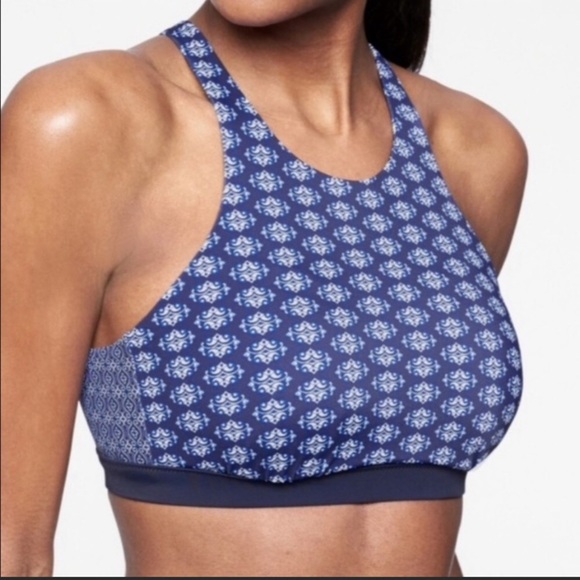 Athleta Aqualuxe Tangier Bikini Top  38 B/C Blue NEW - Picture 3 of 5